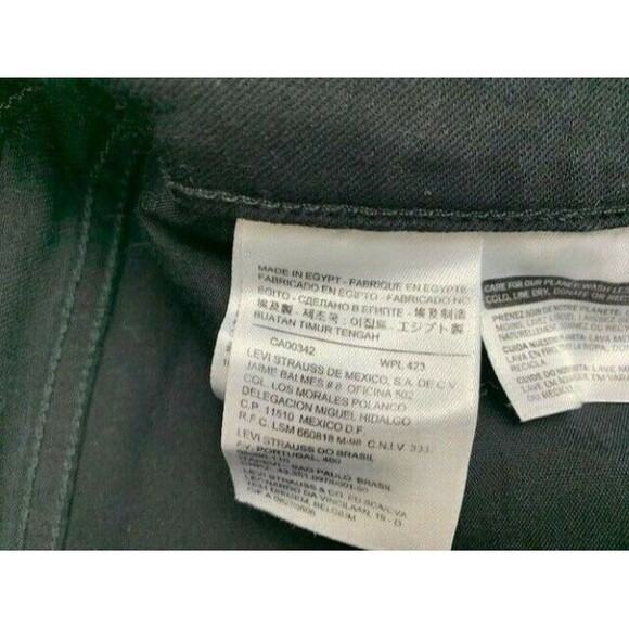 Levi Size 30x32 Womens Jeans Legging Black Skinny Stretch Mid Rise - Picture 5 of 5